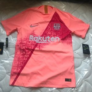Nike FC Barcelona Authentic pink jersey.